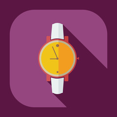 Flat modern design with shadow icons Wrist Watch