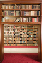 Library Bookshelf Passage