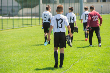 Wall Mural - Kids soccer team