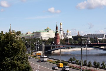 Wall Mural - Kremlin, Bridge, Moscow