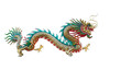  Chinese dragon isolated on white