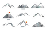 Fototapeta  - mount triangle vector  illustration