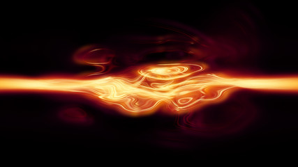 Canvas Print - fractal light strands merge 10671