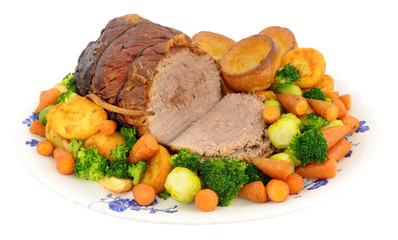 Wall Mural - Roast Beef And Vegetables