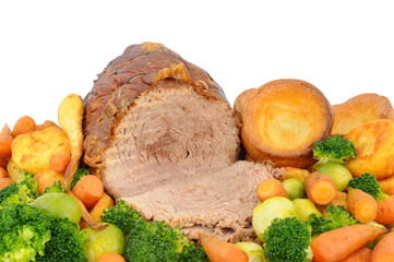 Wall Mural - Roast Beef And Vegetables