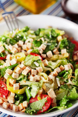 Sticker - Green salad with tomatos and croutons