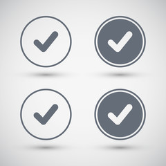 Poster - Tick icon. Confirm icon. Check mark icon. Vector illustration.