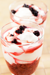 Sticker - Mascarpone cream with blackberries