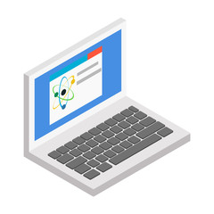 Poster - Laptop isometric 3d icon