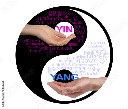 Yin And Yang Together We Are Stronger A Yin Yang Black And White Symbol Each Side