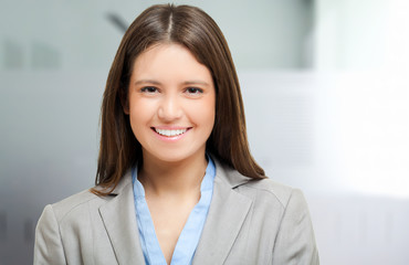 Sticker - Smiling businesswoman portrait