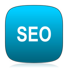 Aufkleber - seo blue icon