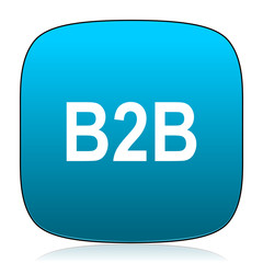 Poster - b2b blue icon