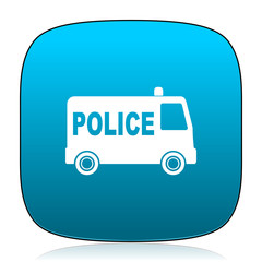 Poster - police blue icon
