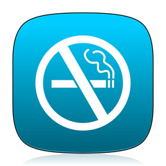 Poster - no smoking blue icon