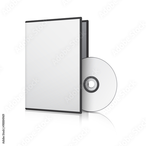 Fotografía Blank Case and Disk. Vector Illustration