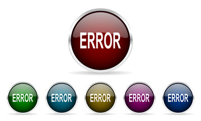 Aufkleber - error vector icon set