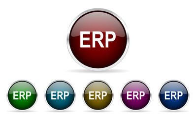 Aufkleber - erp vector icon set