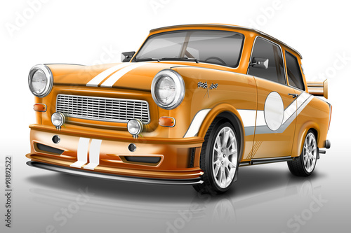 Fotomural Trabant 601 - Touren Rennwagen, freigestellt