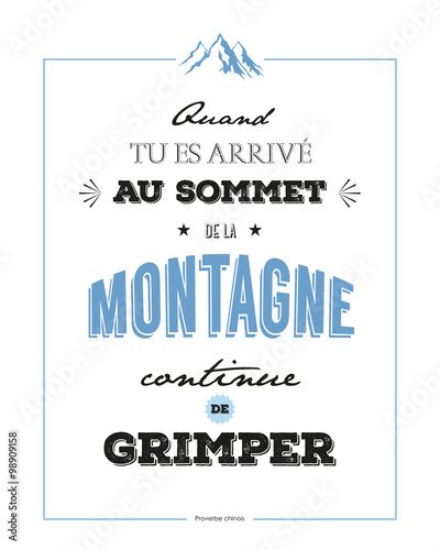 Citation Motivation Montagne 1 Stock Vector Adobe Stock Citation Motivation Montagne 1 Stock Vector Adobe Stock