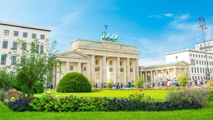 Fototapete - Porte de Brandebourg, Brandenburg Gate, Brandenburger Tor, Berlin, Germany