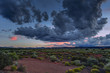Desert vista at sunset near Flagstaff Arizona