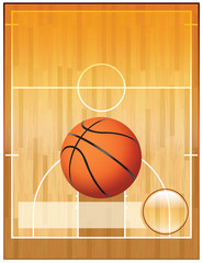 Wall Mural - Vector Basketball League Flyer