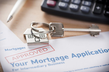 Approved mortgage loan agreement application