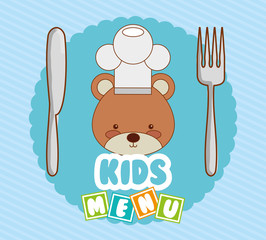 Sticker - kids menu design