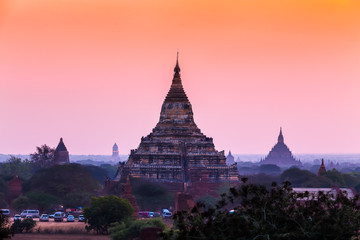 Sunrise over ancient Bagan, Myanmar