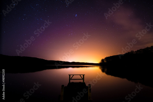 Fotomural Nachthimmel am Wolgastsee, Insel Usedom