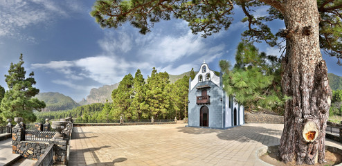 Sticker - Church Ermita de la Virgen del Pino (La Palma, Canary Islands) - HDR panorama