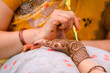 © SIRIUS* - applying henna on hand, bride , traditional Hindu wedding , Rajasthan, India