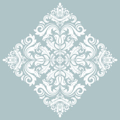 Wall Mural - oriental abstract vector white pattern