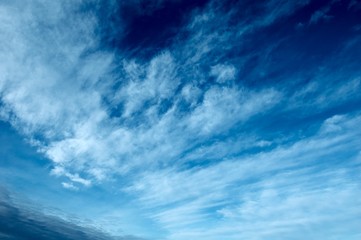 blue sky and clouds