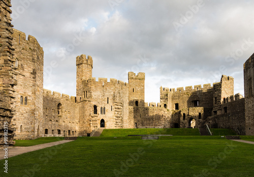 Caernarfon Castle Interior Walls Buy This Stock Photo And