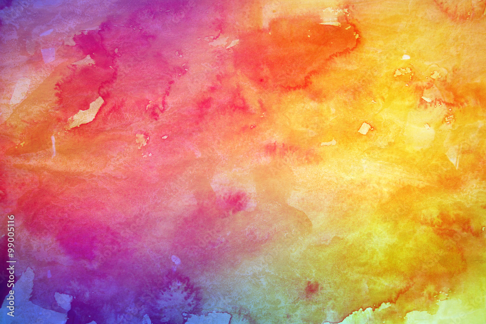 Abstract colorful watercolor background for graphic design - obrazy, fototapety, plakaty 