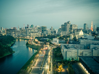 Poster - Tokyo skyline