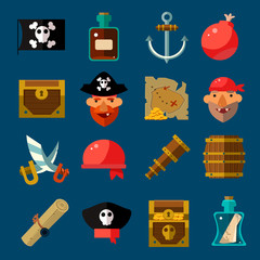 Poster - Pirate Game Flat Set