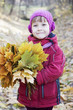 © lozochka - little girl with leaves