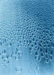 Sticker - Natural blue water drop background