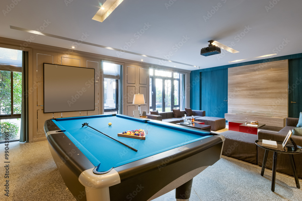 interior of luxury recreation room Stock Photo | Adobe Stock
