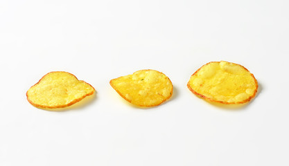 Canvas Print - Three potato chips