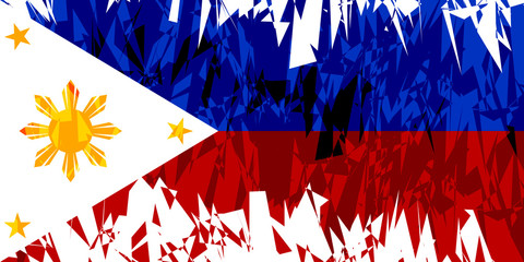 Wall Mural - Flag of Philippines.