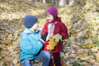 © lozochka - brother and sister in autumn