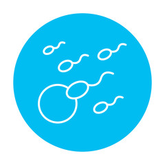 Poster - Fertilization line icon.