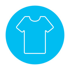 Poster - T-shirt line icon.