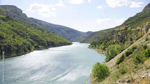 Obraz na płótnie Rialb Reservoir, Lleida, Katalonia, Hiszpania