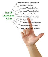 Sticker - Diagram of health insurance plan