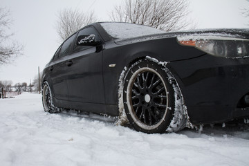 Wall Mural - snowy roads